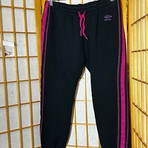 Umbro Pink and Black Yoga Pants